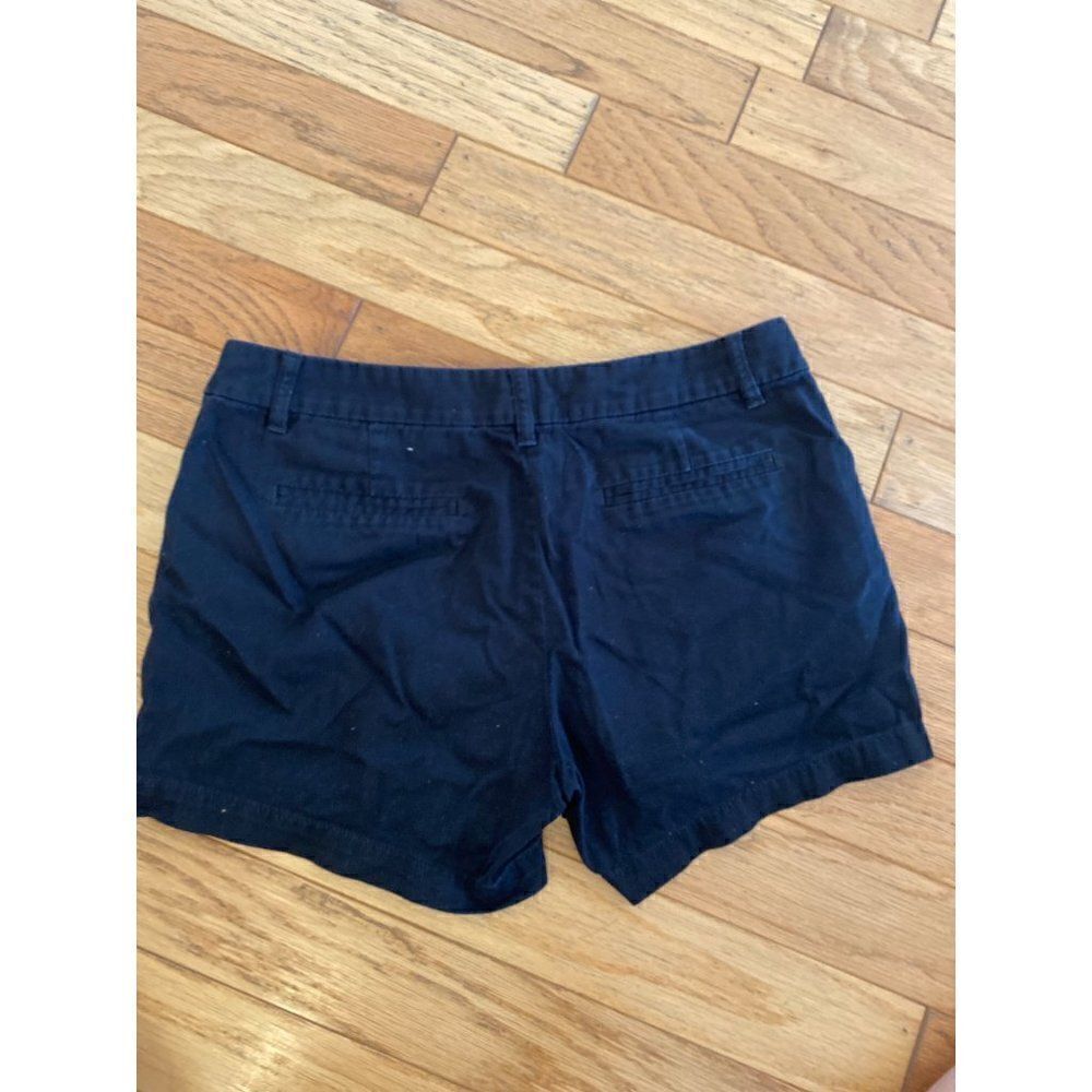 J. Crew women's black cotton mid-rise casual summer shorts size 8 - Picture 3 of 8